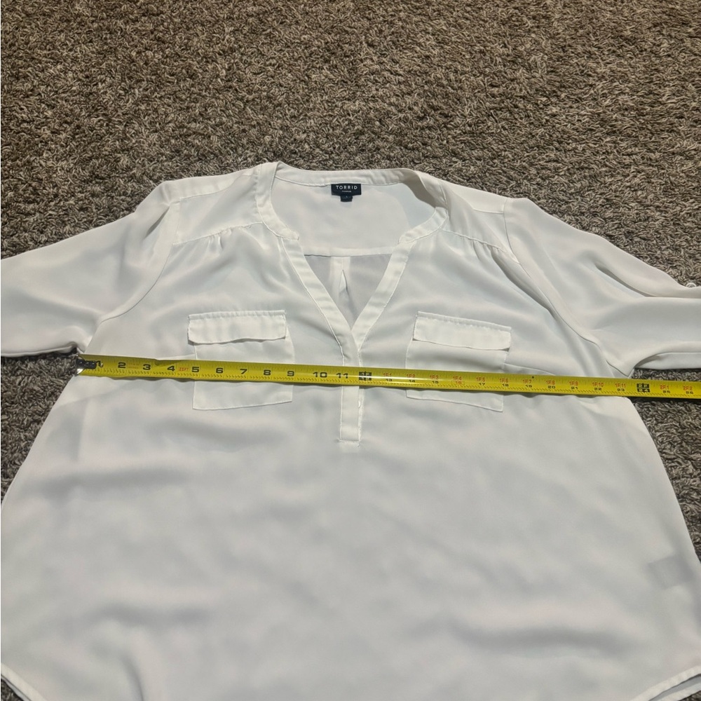 Torrid White Blouse - Picture 6 of 8
